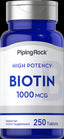 1243 PIP Biotin 1000 mcg  (1 mg) Tablets 250