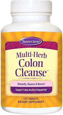 41460 Nat's Secret Multi-Fiber Colon Cleanse 275 Tablets