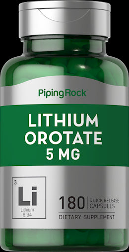 15231 PIP Lithium Orotate 5 mg 180 Capsules