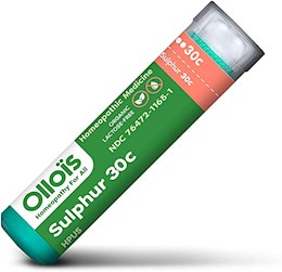 40974 Sulphur 30C Homeopathic 80 Pellets