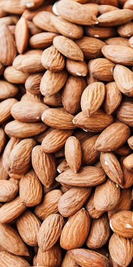 60630 PIP Almonds Roasted Unsalted 1 lb (25#)