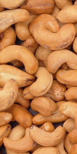 60060 PIP Cashews Roasted Whole Unsalted  1 lb (25#)