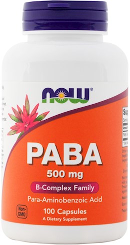 3891 Now Foods Paba 500 mg   Capsules 150