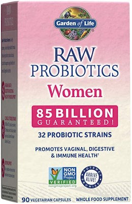 41459 Gard of Life Raw Probiotics Women 90 Capsules