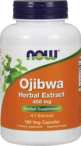39458 Now Ojibwa Herbal Extract 450mg Veg Capsules 180