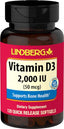 21300 LN Vitamin D3 2000 IU 120 Softgels (LN7262)
