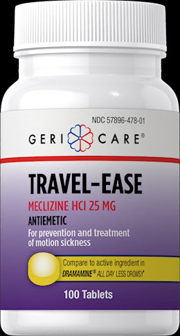 40813 Geri-Care Meclizine 25mg 100 Tablets