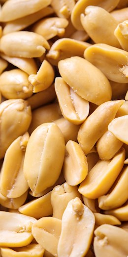 60810 PIP Peanuts Roasted Unsalted  (No Shell) 1lb (25#)