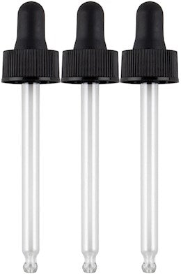9950 PIP Glass Dropper 3 Pack (Fits 2 oz Bottles)