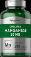 9872 PIP Chelated Manganese 50 mg 200 Tabs