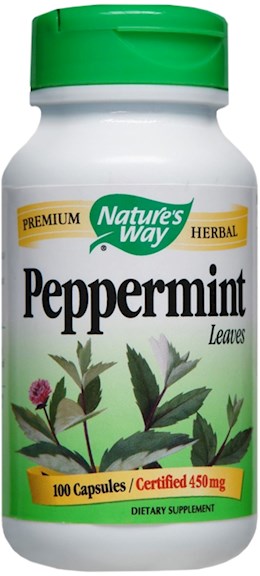 39268 Nature's Way Peppermint Leaves 300 mg Capsules 100