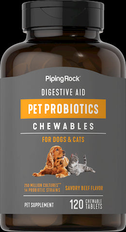 433 PIP Digestive Aid Probiotics for Dogs & Cats 120 Chew Tabs