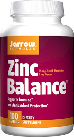 41619 Jarrow Zinc Balance   L-OptiZinc 100 Capsules
