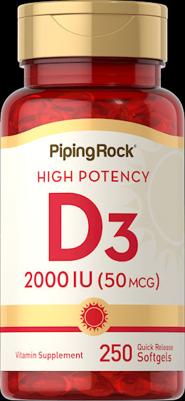 7261 PIP D3 2000 IU Softgels 250