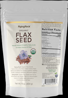 39463 PIP Organic Flax Seeds 16oz  2.5 yr