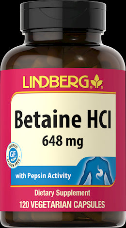 22510 LN Betaine HCl 648 mg w/Pepsin 120 Caps(LN15941)