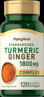 15031 PIP Turmeric Ginger Complex 1800mg  120 Softgels