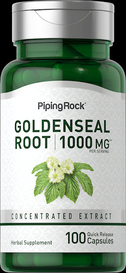 3312 PIP Goldenseal Root 1000 mg (per serving) 100 Caps
