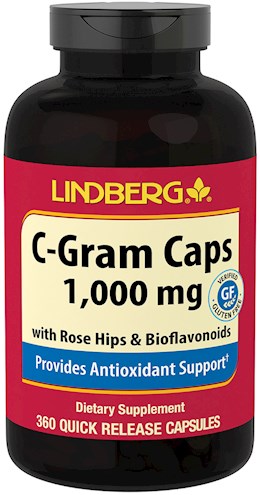 22441 LN Vit C 1000 mg w/Rose Hips 360 Caps (LN1396)