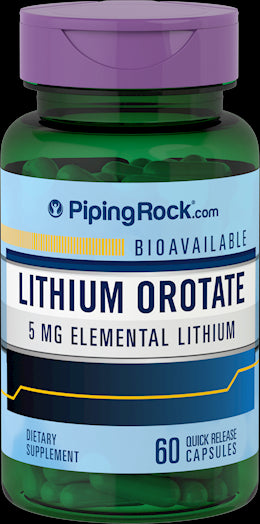 40228 PIP Lithium Orotate 5 mg 60  Caps