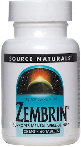 40548 Source Naturals Zembrin 25mg 60 Tabs