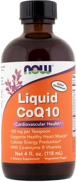39441 Now Liquid CoQ10  Orange Liquid 4 OZ