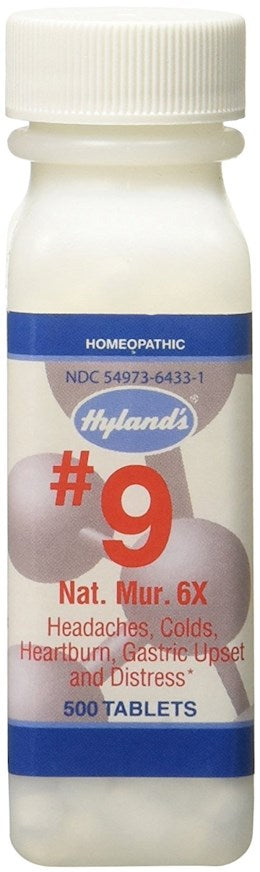 40977 Hylands #9 Natrum Muriaticum 6X Cell Salt Headache