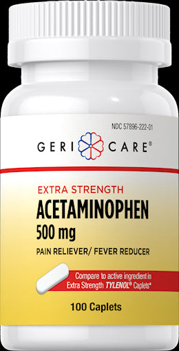 39225 Health Star  Acetaminophen 500 mg Caplets 100