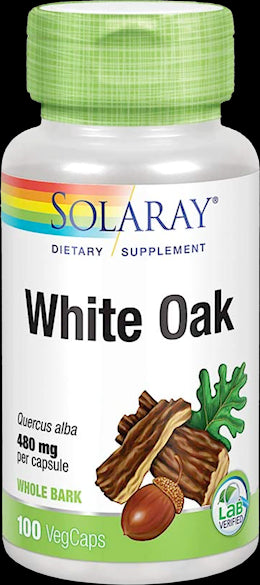 40887 Solaray White Oak Bark 100 Capsules